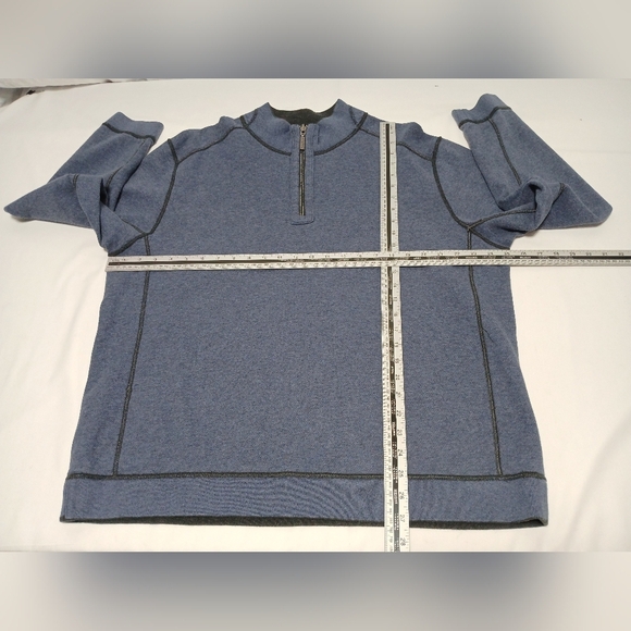 Tommy Bahama Reversible 1/4 Zip Pull Over Sweatshirt. Size Men's XL - Picture 5 of 6
